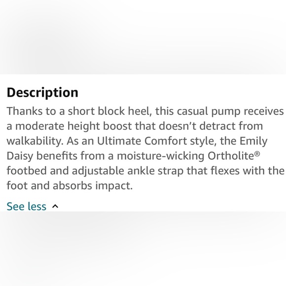 CLARKS EMILY DAISY BLACK LEATHER PUMP. NEW IN BOX. SIZE 11W. - Picture 9 of 10